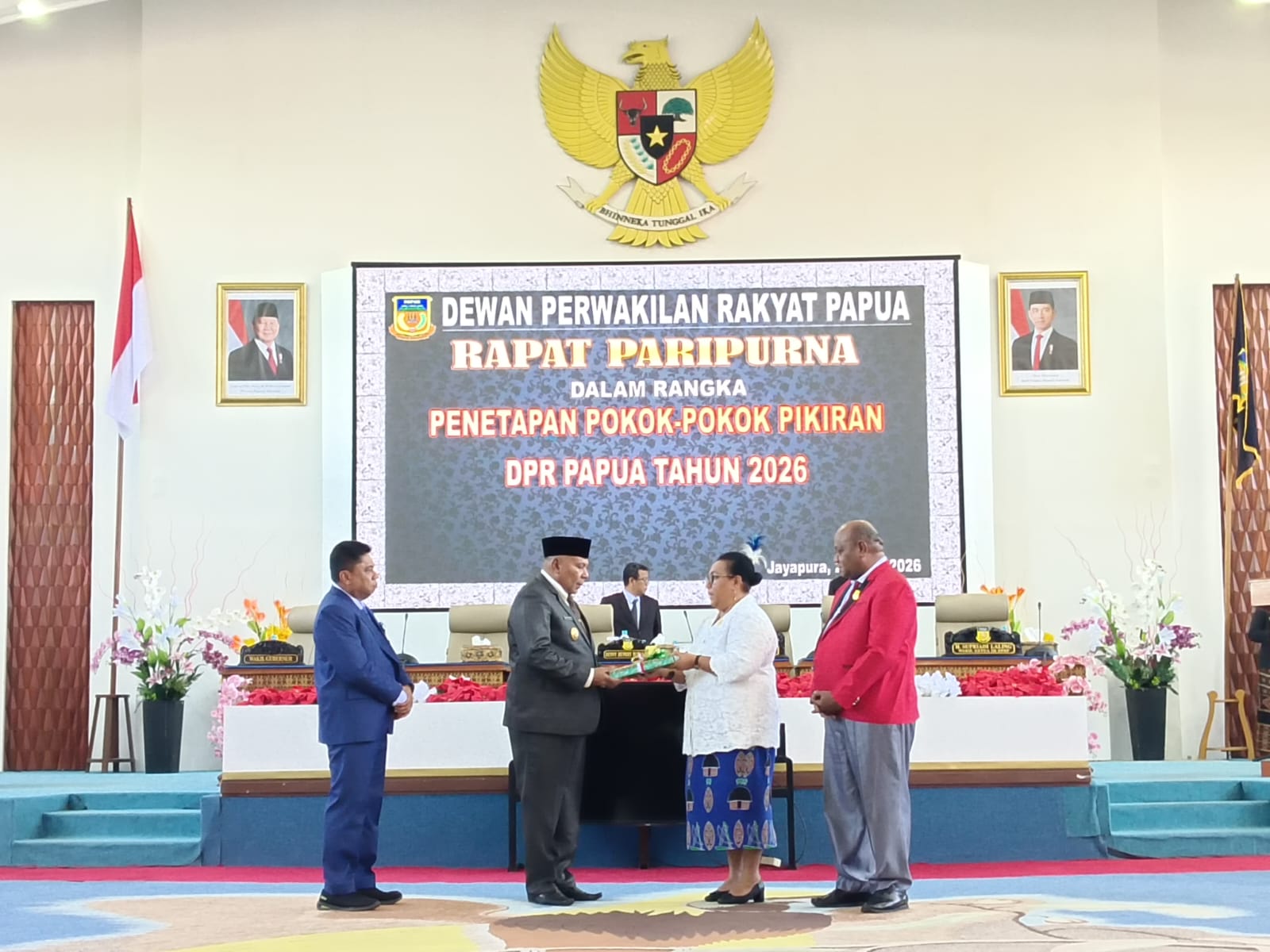 Pokir DPR Papua 2026 Ditetapkan Dalam Rapat Paripurna