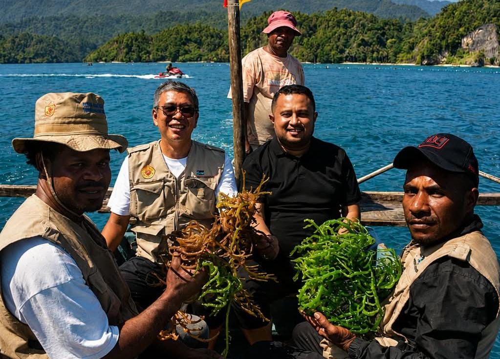 Hadiri Festival Teluk Mioka 2026, Ketua DPR Papua Dorong Pengembangan Rumput Laut Sarawandori Kepulauan Yapen